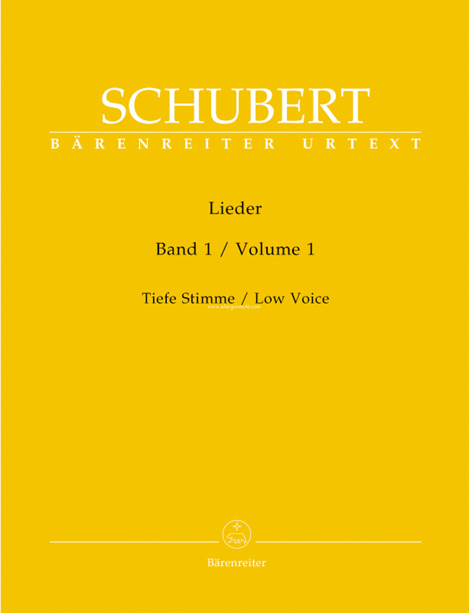 Lieder Volume 1 Low Voice & Piano: Tiefe Stimme / Low Voice, Vocal and Piano