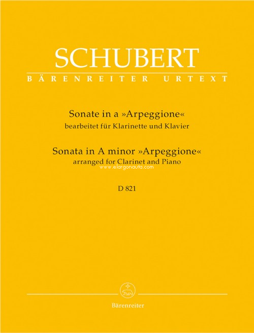 Sonate A Arpeggione, Clarinet and Piano