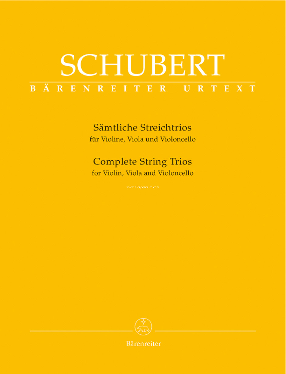 Complete String Trios, for Violin, Viola and Violoncello, set of parts = Sämtliche Streichtrios, für Violine, Viola und Violoncello, Stimmensatz