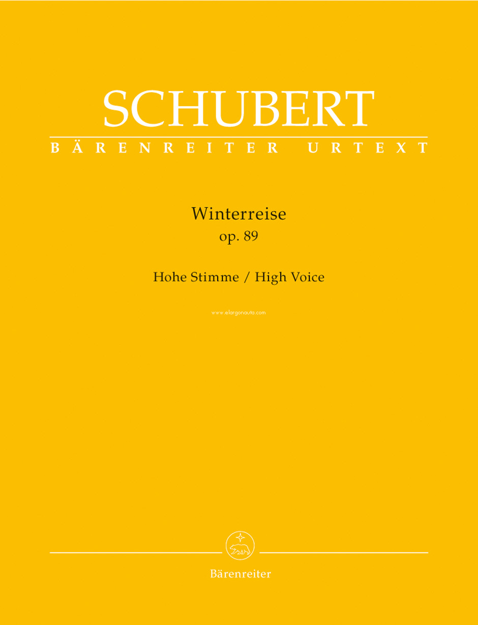 Winterreise op. 89 D 911. Hohe Stimme/High Voice. URTEXT