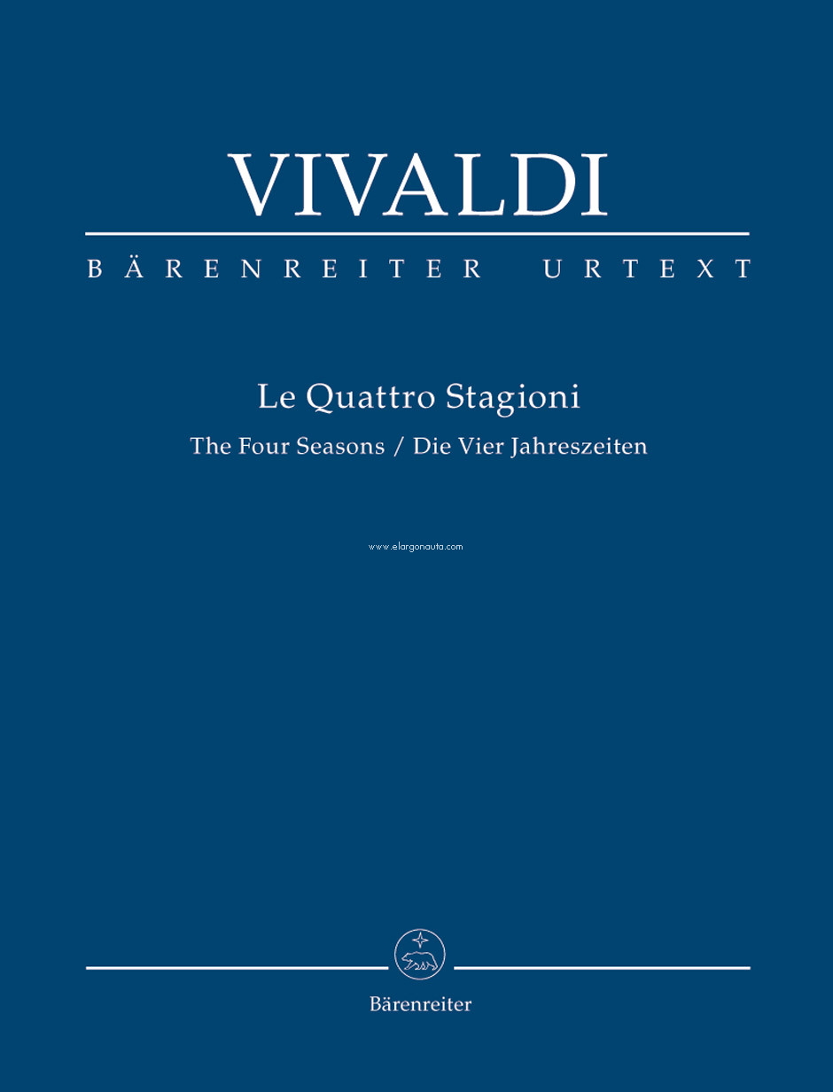 The Four Seasons (Study Score), Solo Violin, 2 Violins, Viola and BC