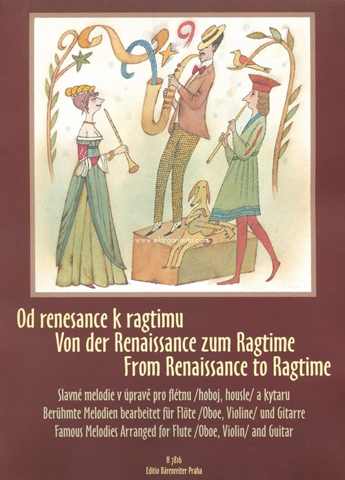Von der Renaissance zum Ragtime, Flute or Oboe or Violin and Guitar