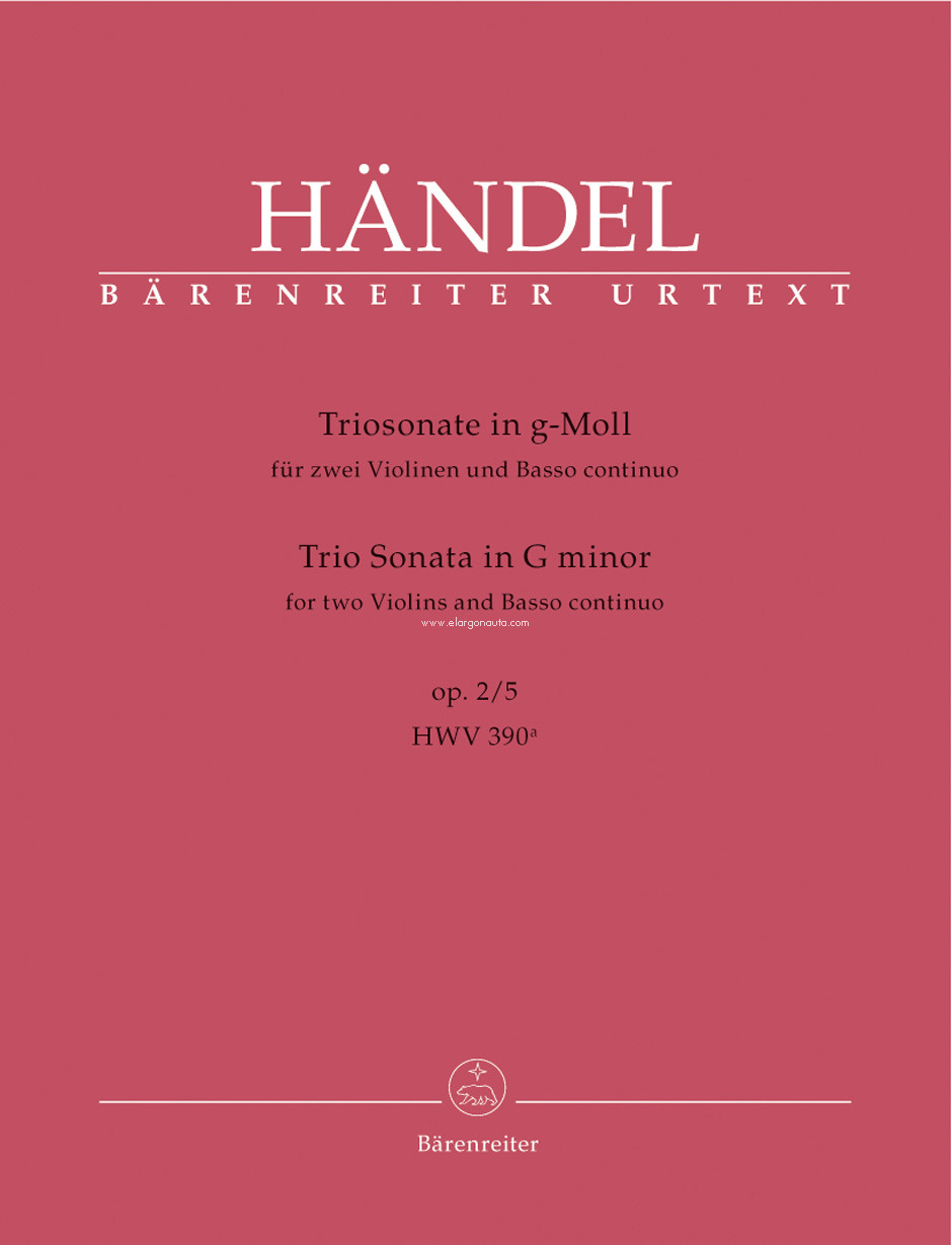 Trio Sonata for two Violins and Basso continuo