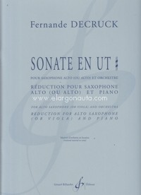 Sonate en Ut diese, pour saxophone alto et piano