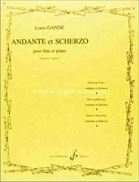 Andante et Scherzo, pour flûte et piano. 9790043004448