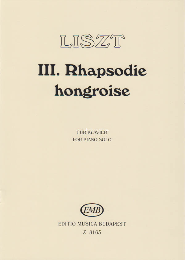 Ungarische Rhapsodie No. 3, Piano