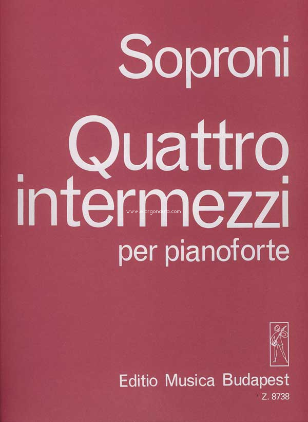 Vier Intermezzi, Piano