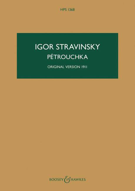 Pétrouchka, Original Version 1911, Study Score. 9790060114489