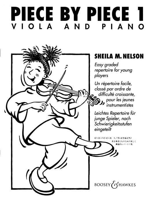 Piece by Piece Vol. 1, Easy grades repertoire for young players, for viola and piano. 9790060092626