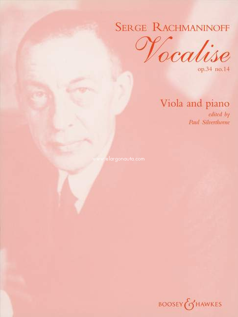 Vocalise Op.34 No.14, Viola and Piano. 9790060113246