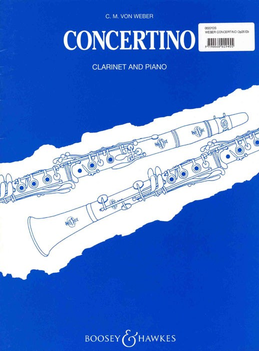 Concertino For Clarinet And Piano, Clarinet and Piano. 9790060029455