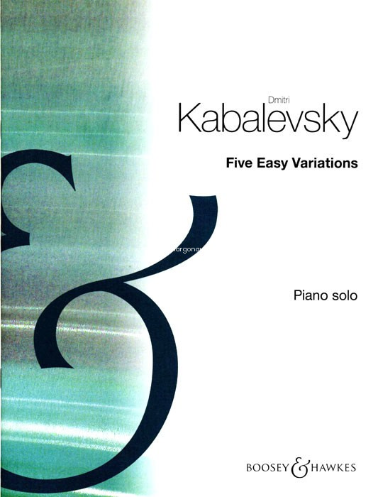 Five Easy Variations op. 51, Piano. 9790060034183