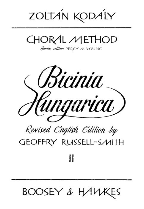 Bicinia Hungarica Book Two, Children's Choir