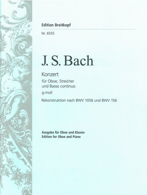 Concerto for Oboe, Strings and Basso Continuo in G minor, after BWV 1056 and BWV 156. Piano Reduction