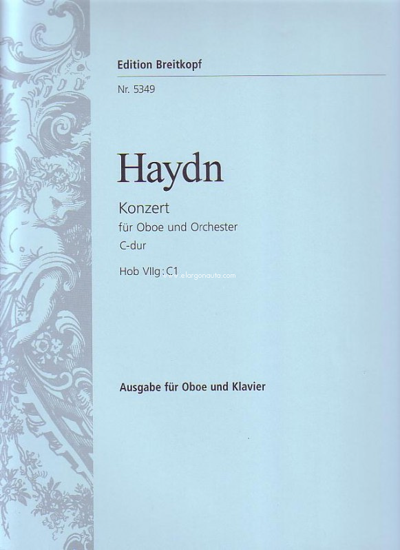 Concerto for Oboe and Orchestra in C major, Hob VIIg:C1, edition for Oboe and Piano. 9790004163979