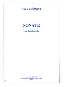 Sonate, pour Saxophone Alto