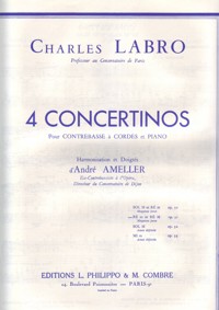 Concertino en Ré mineur et Ré majeur, op. 31, pour contrebasse à cordes et piano