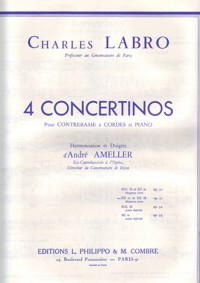 Concertino en Ré mineur et Ré majeur, op. 31, pour contrebasse à cordes et piano