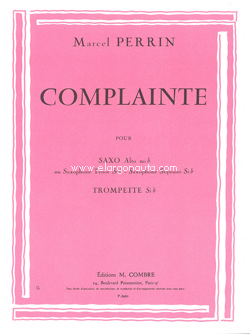 Complainte, pour Saxo et Piano