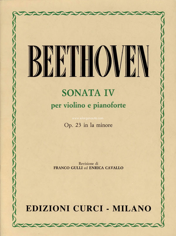 Sonata IV op. 23 n. 4 La minore, Violin and Piano