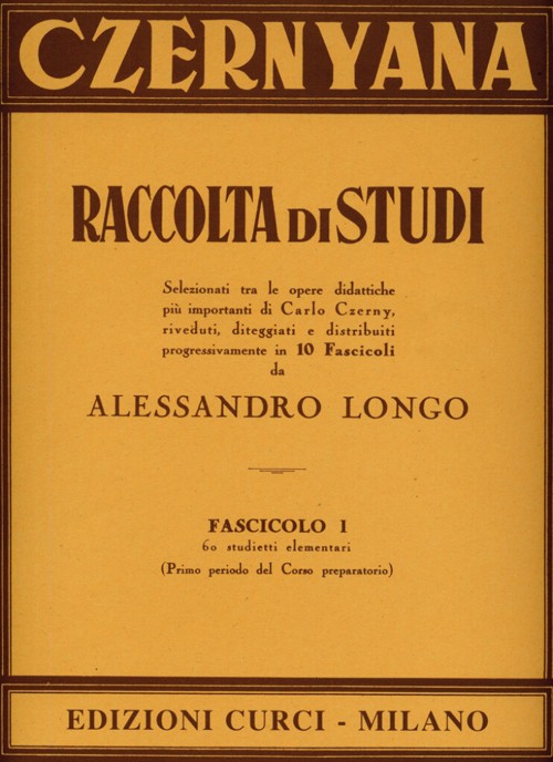 Czernyana, raccolta di studi, fascicolo 1: 60 studietti elementari, pianoforte