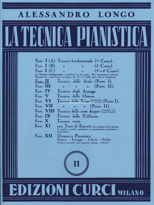 Tecnica Pianistica Vol. 2: Tecnica Delle Scale Per Il Compimento Inferiore, Piano