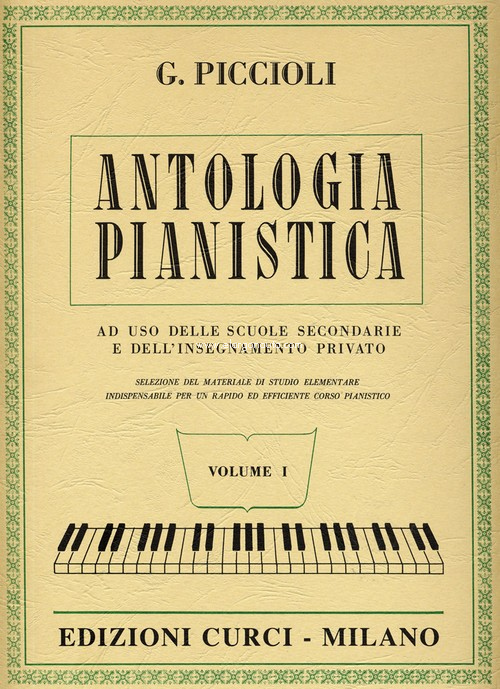 Antologia Pianistica Vol. 1, Piano