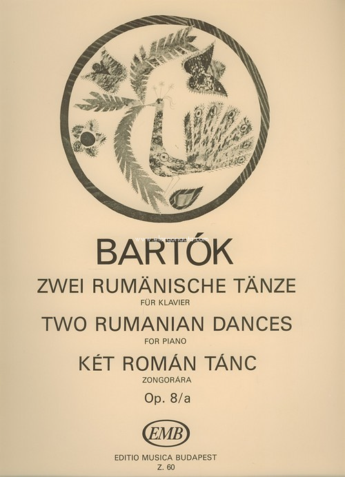 Two Rumanian Dances, Piano. 9790080000601