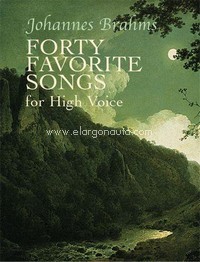 Forty Favorite Songs For High Voice, Vocal and Piano
