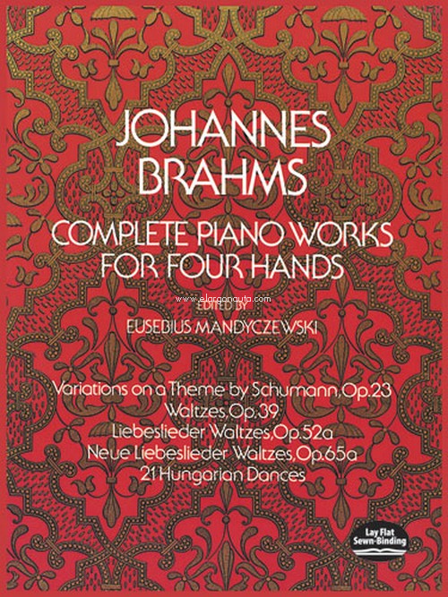 Complete Piano Works For Four Hands. 9780486232713