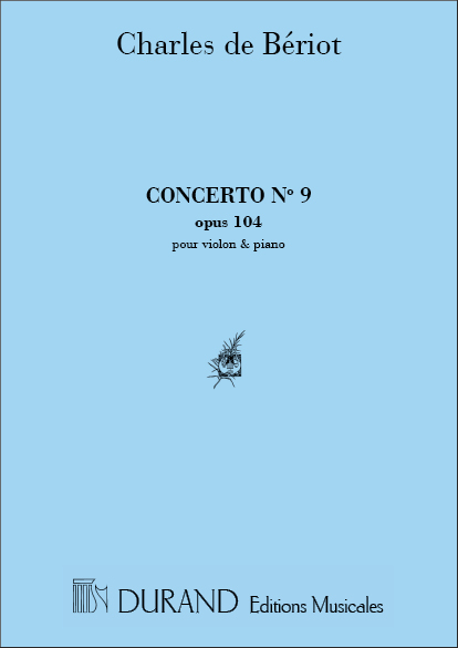 Concerto Op 104 N 9 , pour Violon & Piano. Violin and Piano. 9790044010233