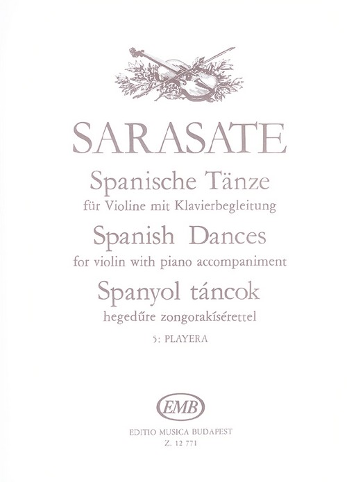 Spanish Dances for violin with piano accompaniment, 5: Playera. 9790080127711