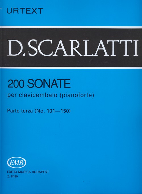 200 Sonate per clavicembalo (pianoforte) 3: Parte terza (No. 101-150), Piano