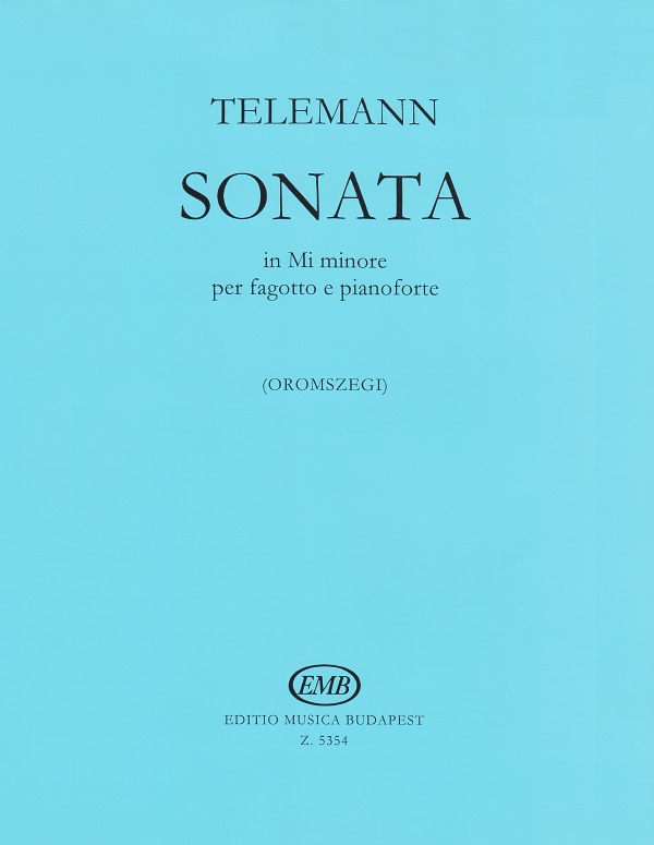 Sonata in E minor for Bassoon and Piano