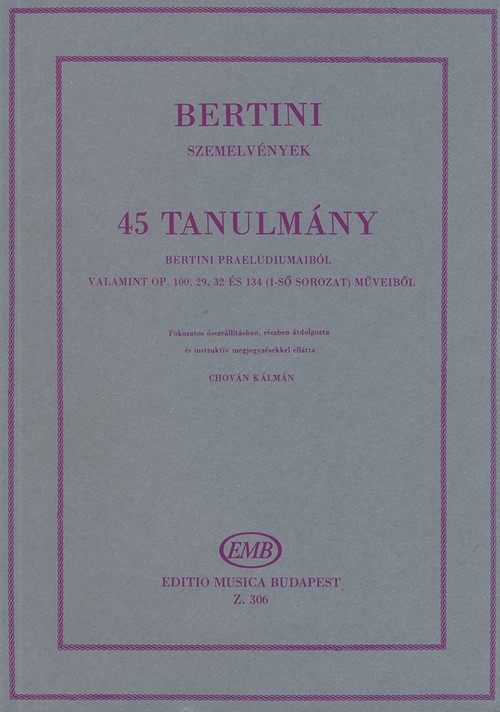 45 Etüden, Piano