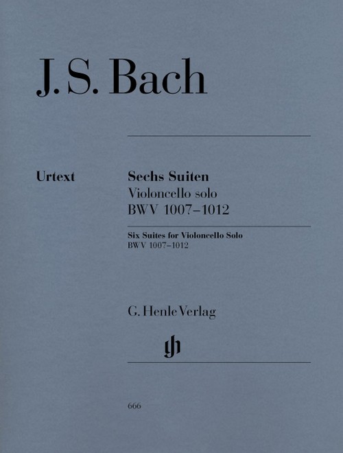 Sechs Suiten, Violoncello solo, BWV 1007-1012. 9790201806662