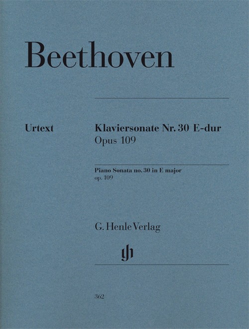 Piano Sonata E major, op. 109. Urtext