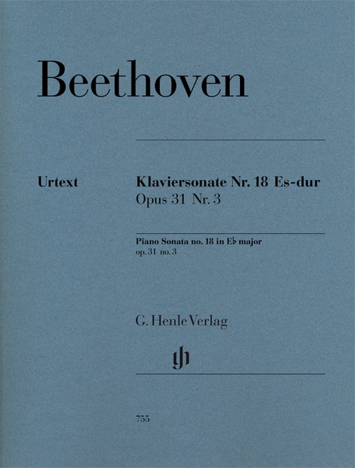 Klaviersonate Nr. 18, Es-dur, opus 31 Nr. 3 = Piano Sonata Nr. 18, Eb major, op. 31 Nr. 3