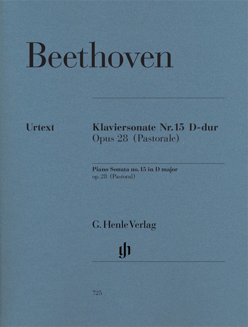 Klaviersonate Nr. 15, D-dur opus 28 (Pastorale) = Piano Sonata no. 15 in D major, op. 28 (Pastoral)