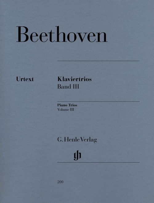 Klaviertrios, Band III = Piano Trios, vol. III. 9790201802008