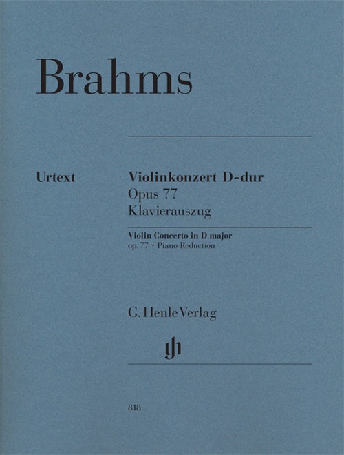 Violin Concerto in D major, op. 77. Piano Reduction. Urtext. 9790201808185