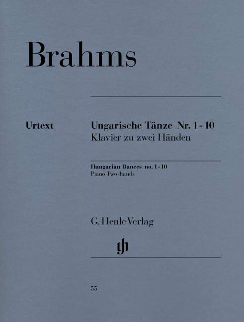 Ungarische Tänze Nr. 1-10, Klavier zu zwei Händen = Hungarian Dances no. 1-10, Piano Two Hands