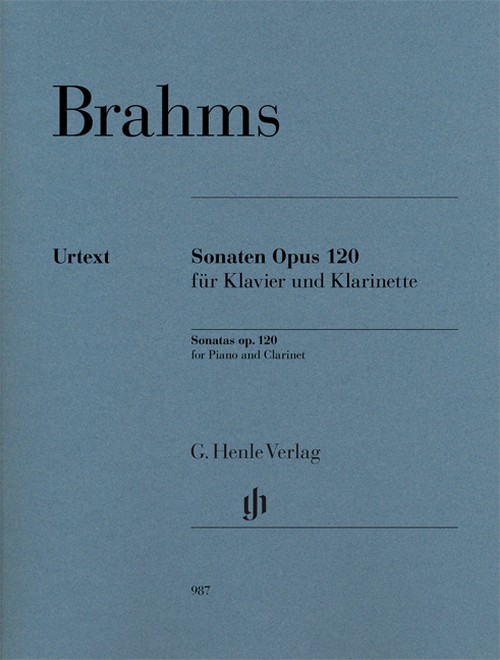 Sonaten Opus 120, für Klavier und Klarinette. Urtext. 9790201809878