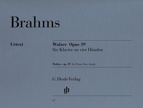 Waltzes, op. 39, for Piano Four-hands. 9790201800677