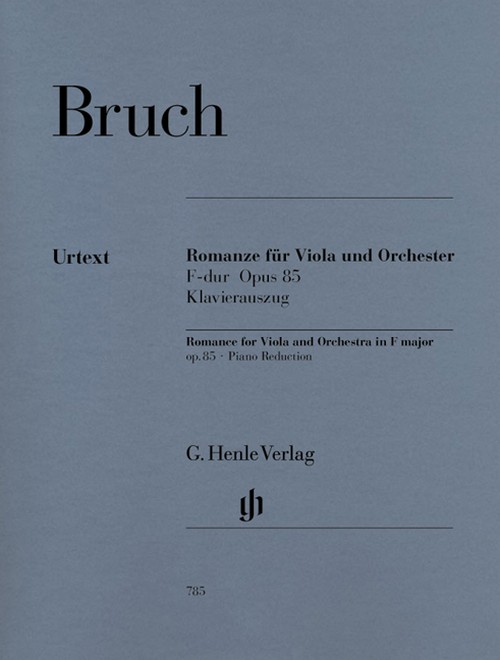 Romanze für Viola und Orchester, F-dur Opus 85, Klavierauszug