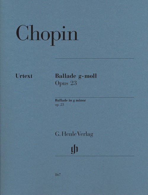 Ballade in g minor, op. 23, piano