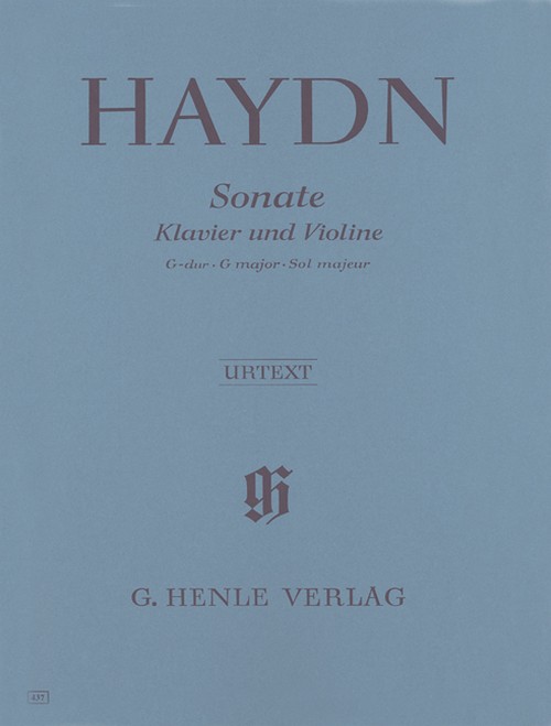 Sonata for Piano and Violin G major, Hob. XV:32. Urtext. 9790201804378