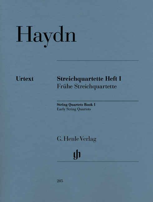 Streichquartette, Heft I: Frühe Streichquartette = String Quartets, Book I: Early String Quartets. 9790201802053