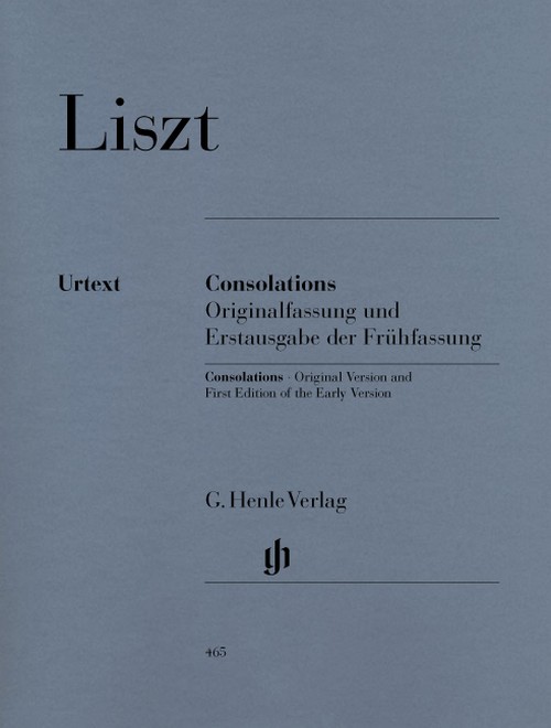 Consolations, for Piano. Original Version and First Edition of the Early Version