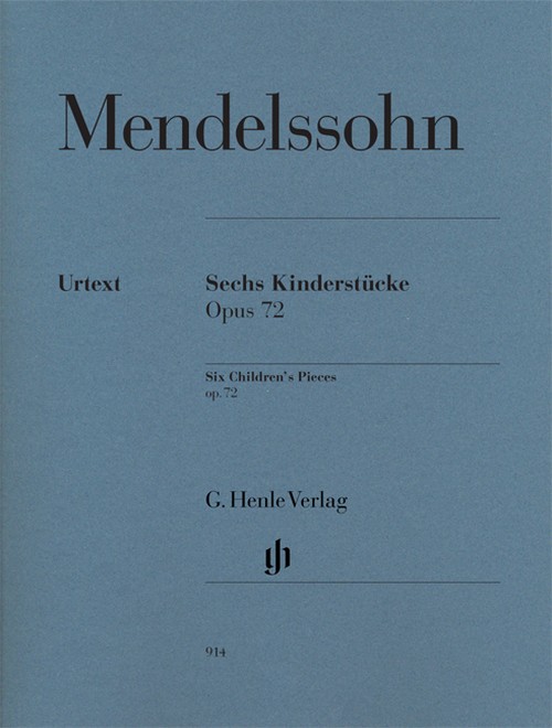 Six Children's Pieces, op. 72, for piano